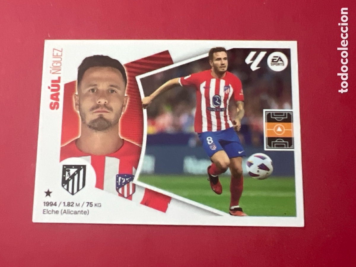 Fu&szlig;ball-Sticker: E748. 12B SAUL ATLETICO MADRID LIGA EA SPORTS ESTE 2024 2025 24 25 PANINI