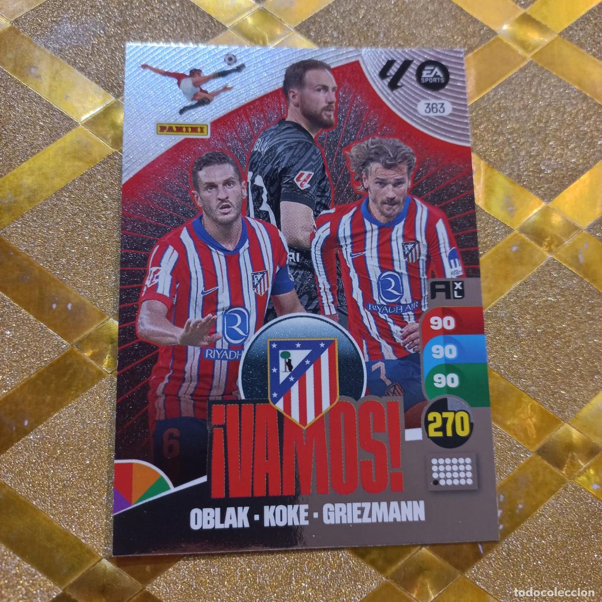 Cromos de f&uacute;tbol: CROMO DE FUTBOL NUMERO 363 ATLETICO MADRID VAMOS LIGA 2024 2025 ADRENALYN XL PANINI !
