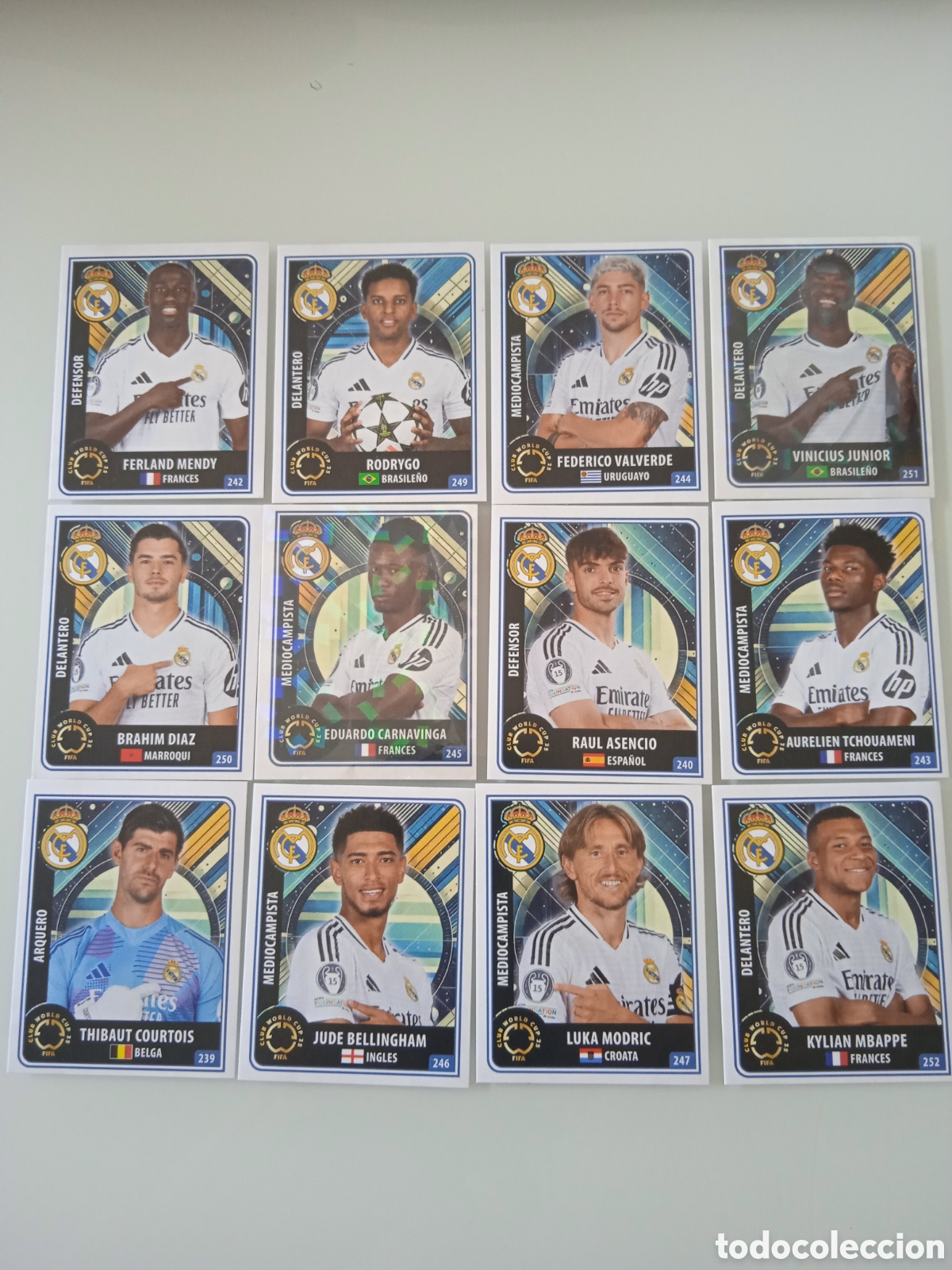 Fu&szlig;ball-Sticker: Lote 12 stickers Real Madrid club world cup 25