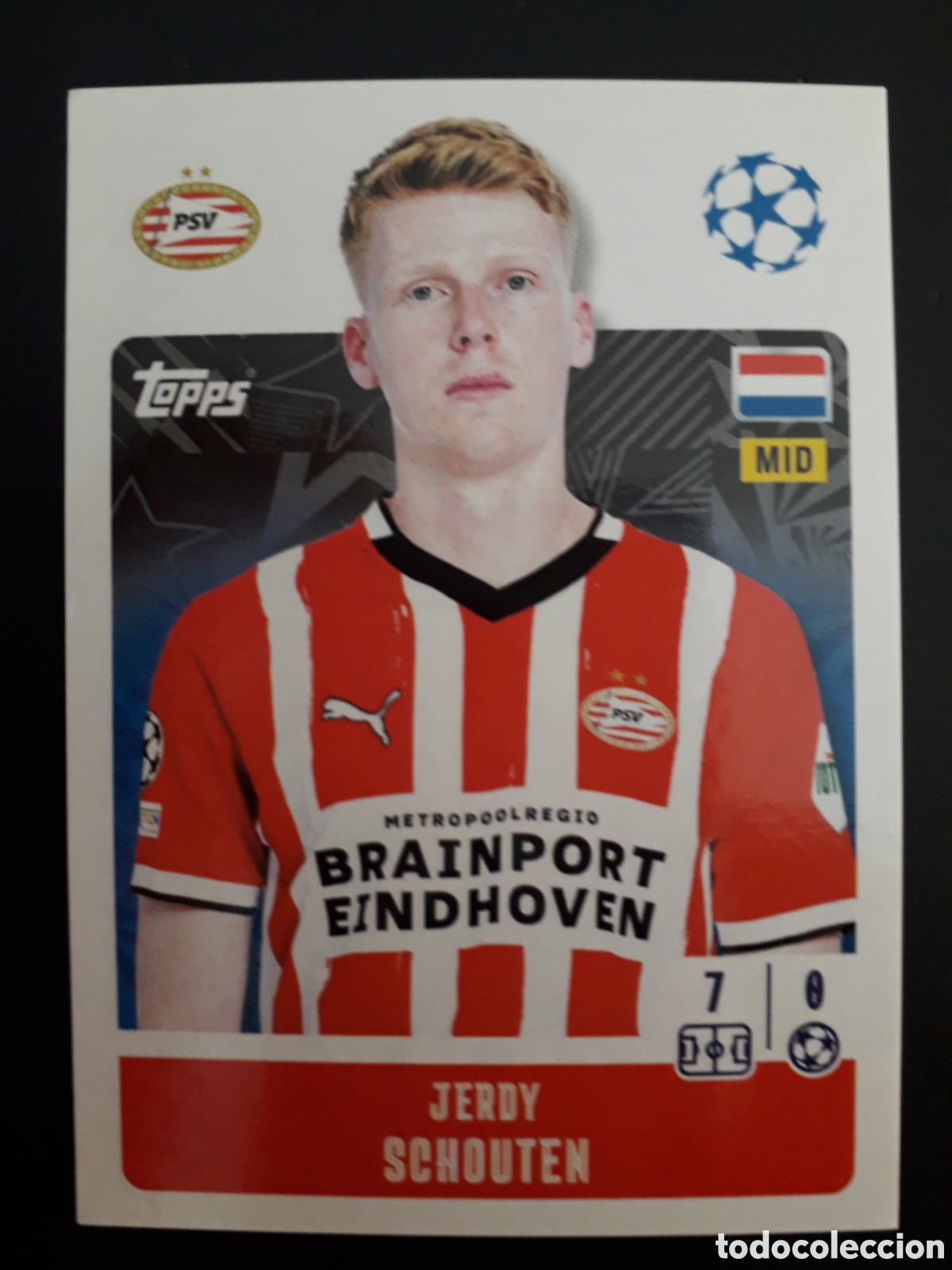 Cromos de F&uacute;tbol: SCHOUTEN PSV EINDHOVEN N&deg; 302 UEFA CHAMPIONS LEAGUE SEASON TOPPS 24 25 2024 2025 PEDIDO M&Iacute;NIMO 3&euro;