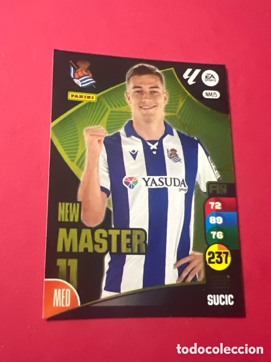 Figurine di Calcio: E749. SUCIC serie New m&aacute;ster NM/5 de la Real Sociedad cromo adrenalyn XL 24-25 2024-2025