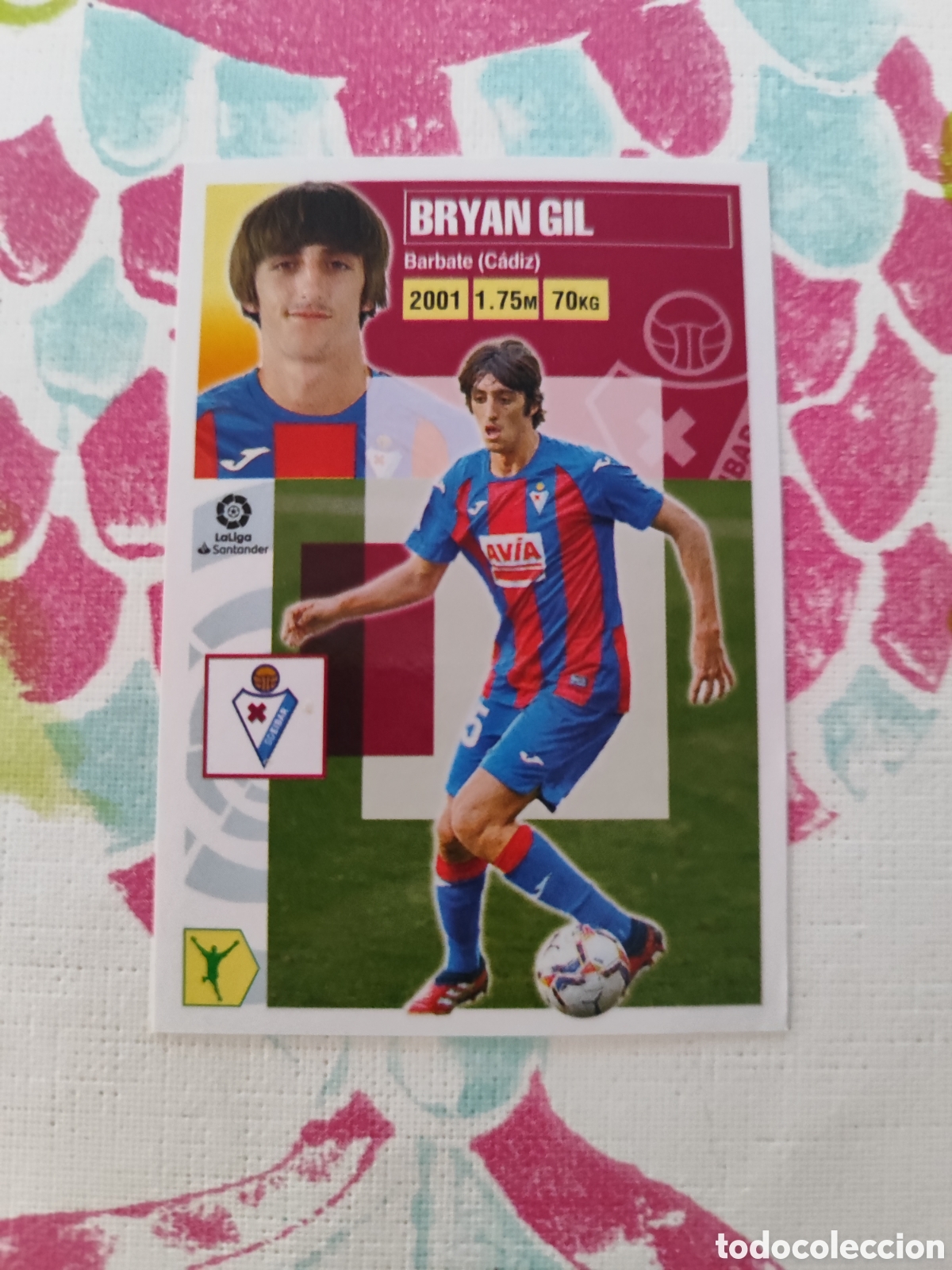 Cromos de Futebol: CROMO BRYAN GIL &Uacute;LTIMO FICHAJE N&Uacute;MERO 66. LIGA ESTE 20/21. CUARTA EDICI&Oacute;N.