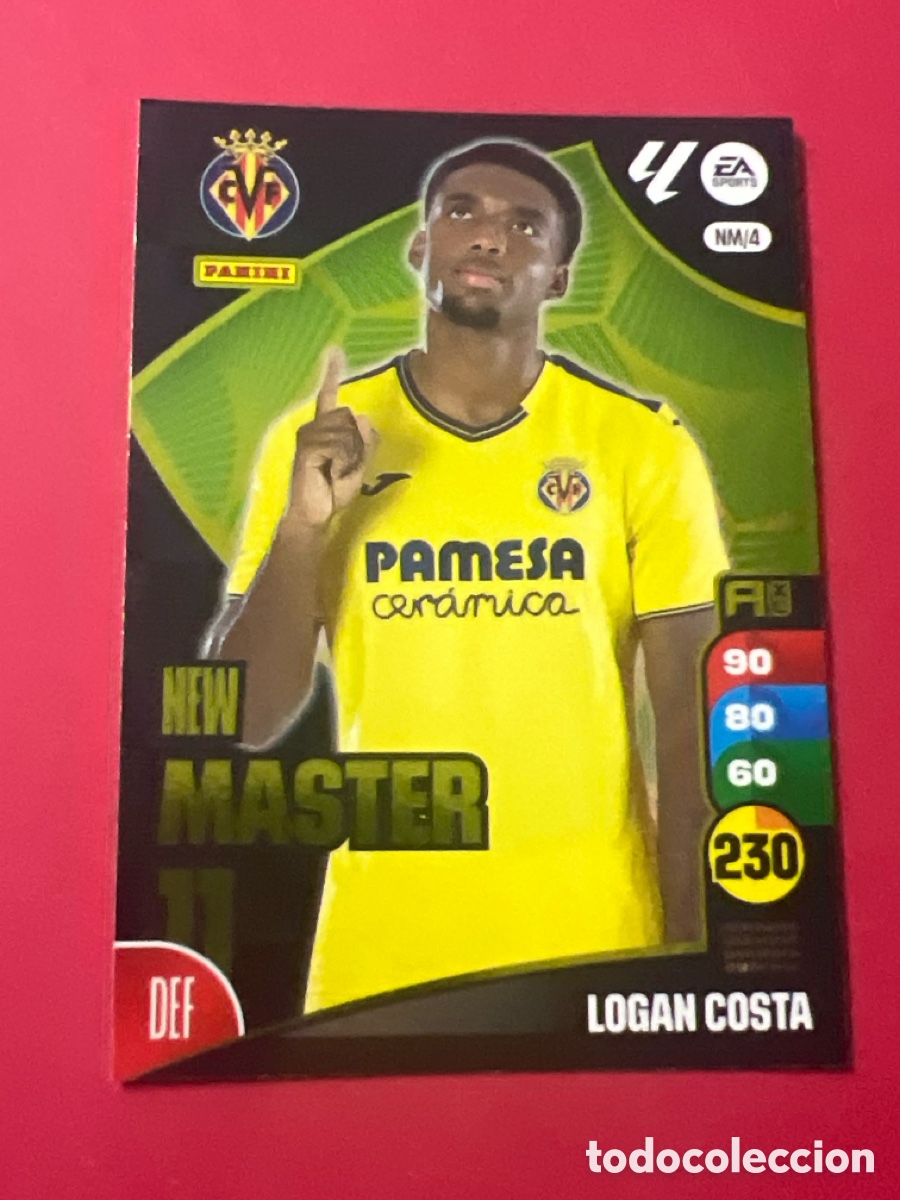 Fu&szlig;ball-Sticker: E786. LOGAN COSTA NEW MASTER 11 NUMERO NM/4 ADRENALYN 2024 2025