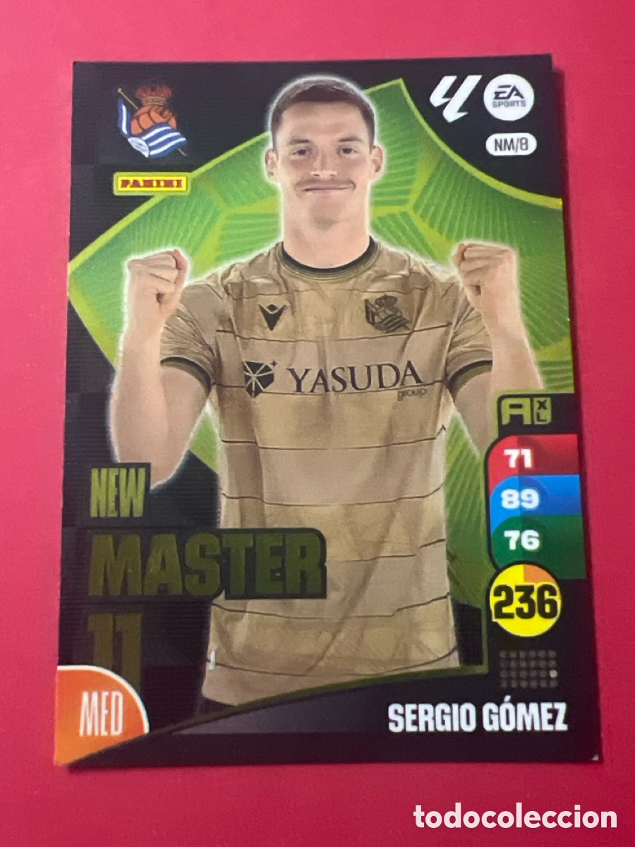Figurine di Calcio: E794. SERGIO G&Oacute;MEZ NEW MASTER 11 NUMERO NM/8 ADRENALYN 2024 2025