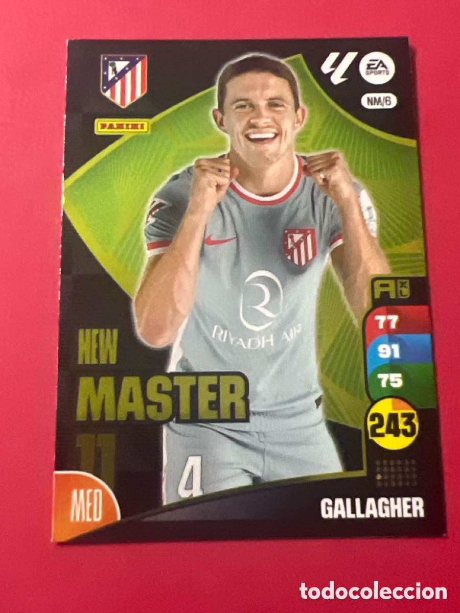 Fu&szlig;ball-Sticker: E801. GALLAGHER NEW MASTER 11 NUMERO NM/ 6 ADRENALYN 2024 2025