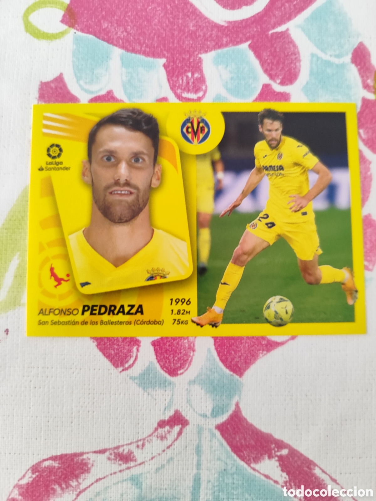 Figurine di Calcio: CROMO PEDRAZA VILLARREAL N&Uacute;MERO 11 A. LIGA ESTE 21/22.