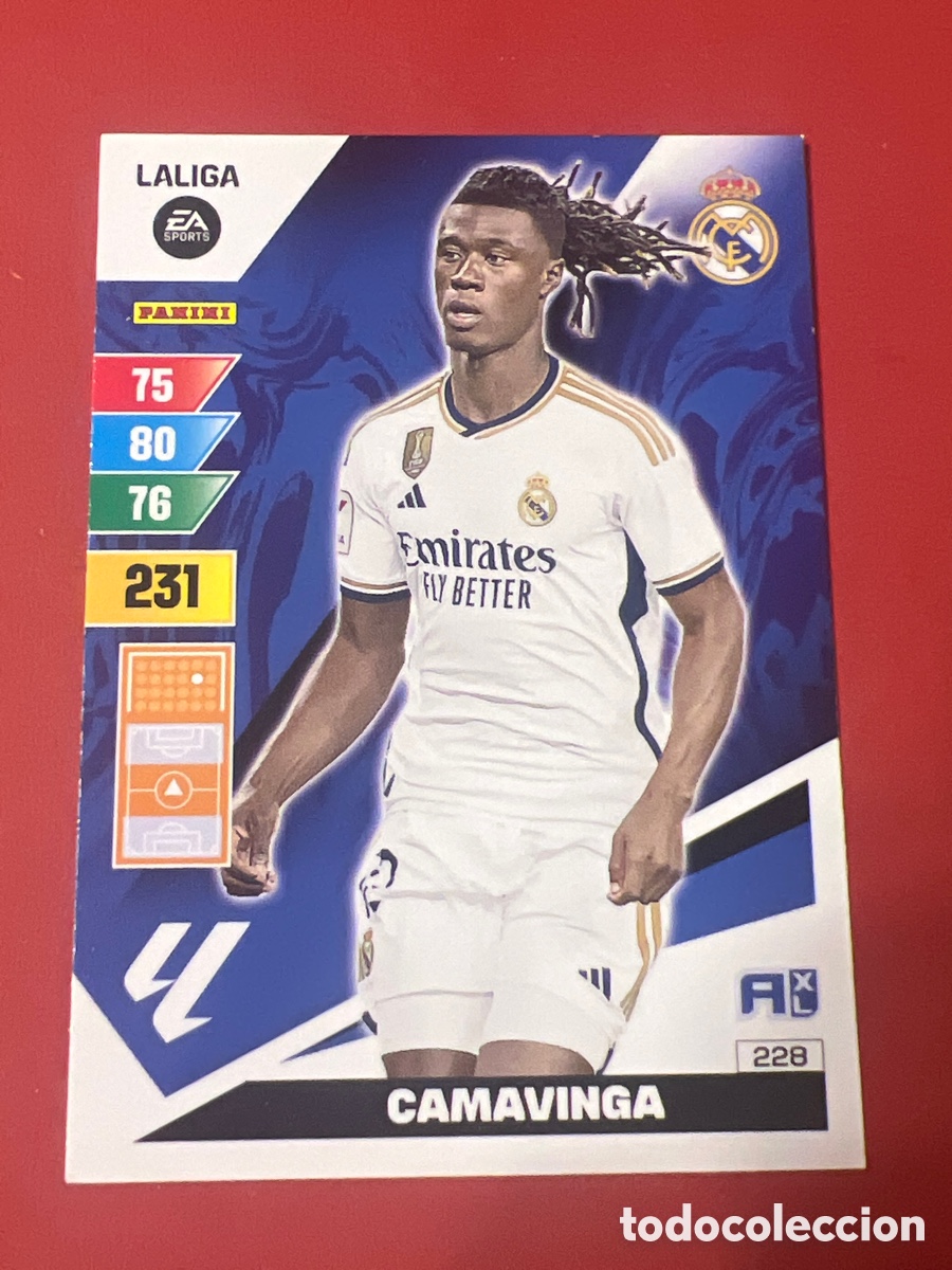 Figurine di Calcio: E856. ADRENALYN XL CAMAVINGA 228 REAL MADRID LIGA 23 24 2023 2024 CROMO PANINI
