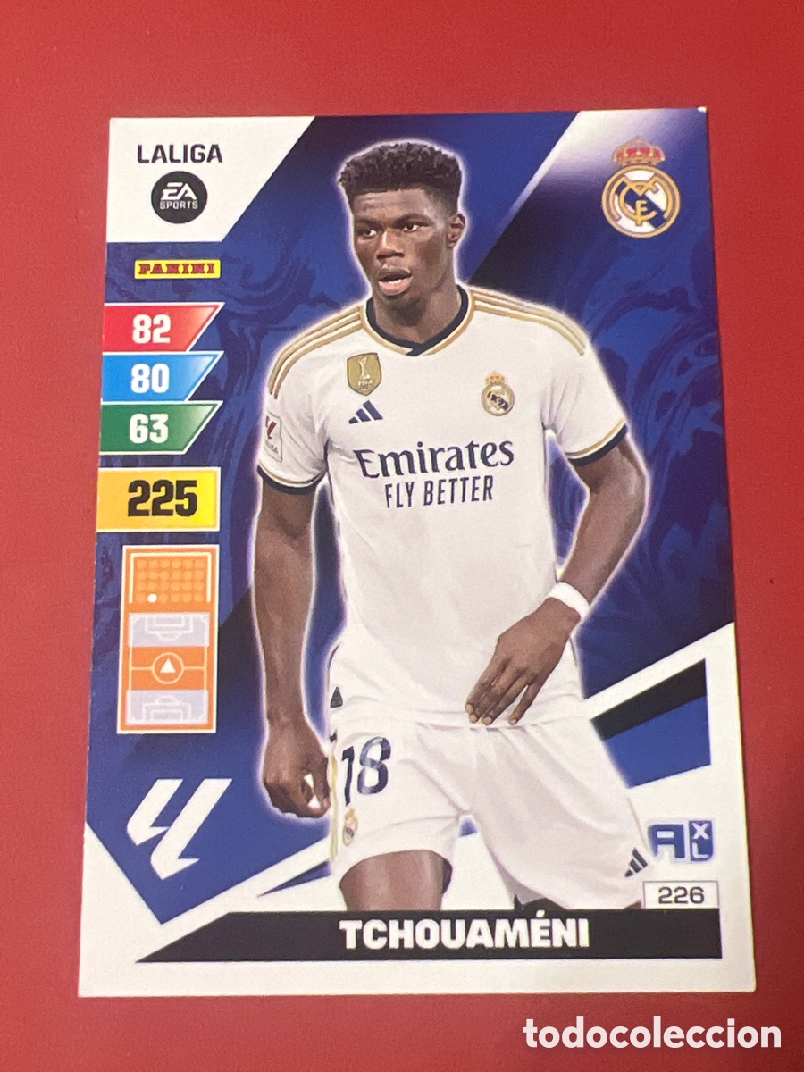 Figurine di Calcio: E867. 226 TCHOUAMENI REAL MADRID CROMOS FICHAS ADRENALYN XL LIGA FUTBOL PANINI 2023 2024 23 24