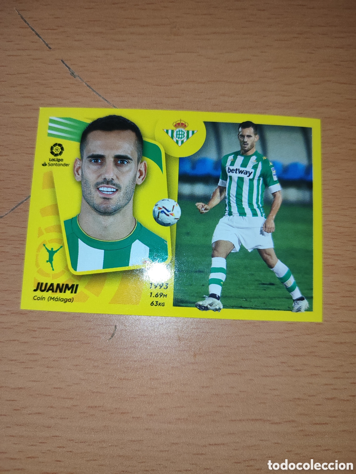 Cromos de F&uacute;tbol: CROMO JUANMI BETIS N&Uacute;MERO 19 A. LIGA ESTE 21/22