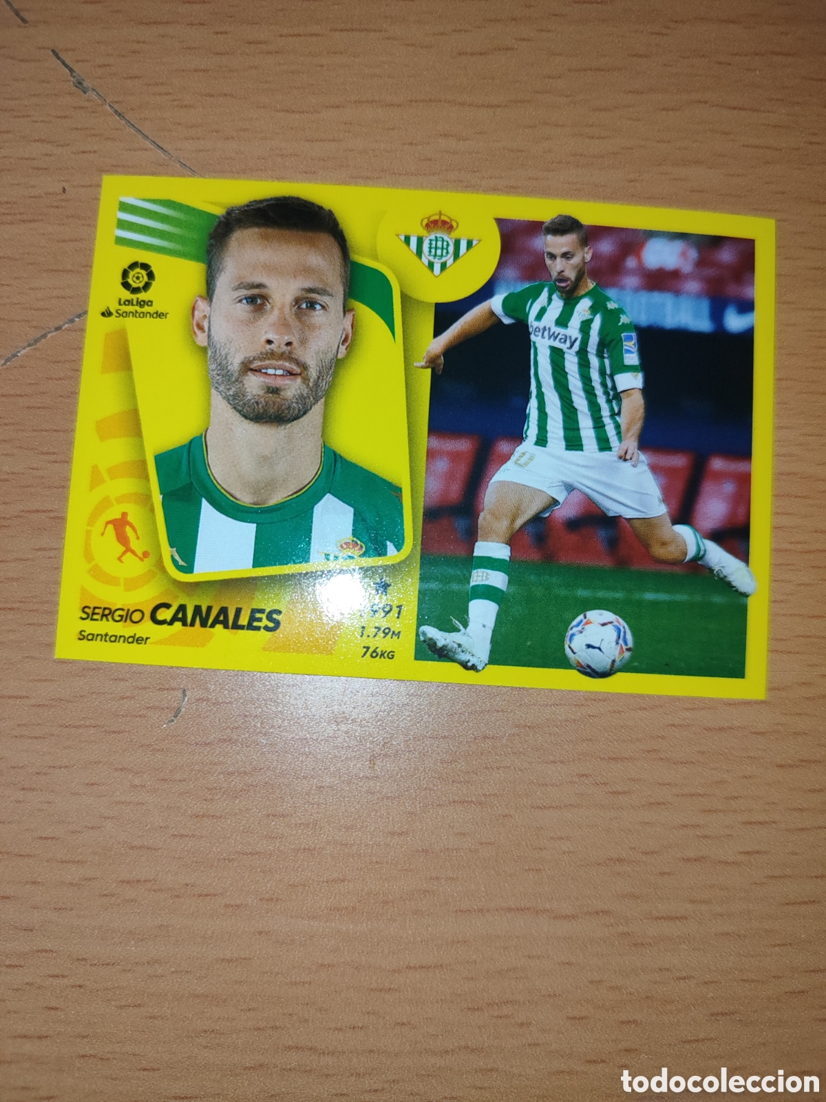 Cromos de F&uacute;tbol: CROMO CANALES BETIS N&Uacute;MERO 14 . LIGA ESTE 21/22