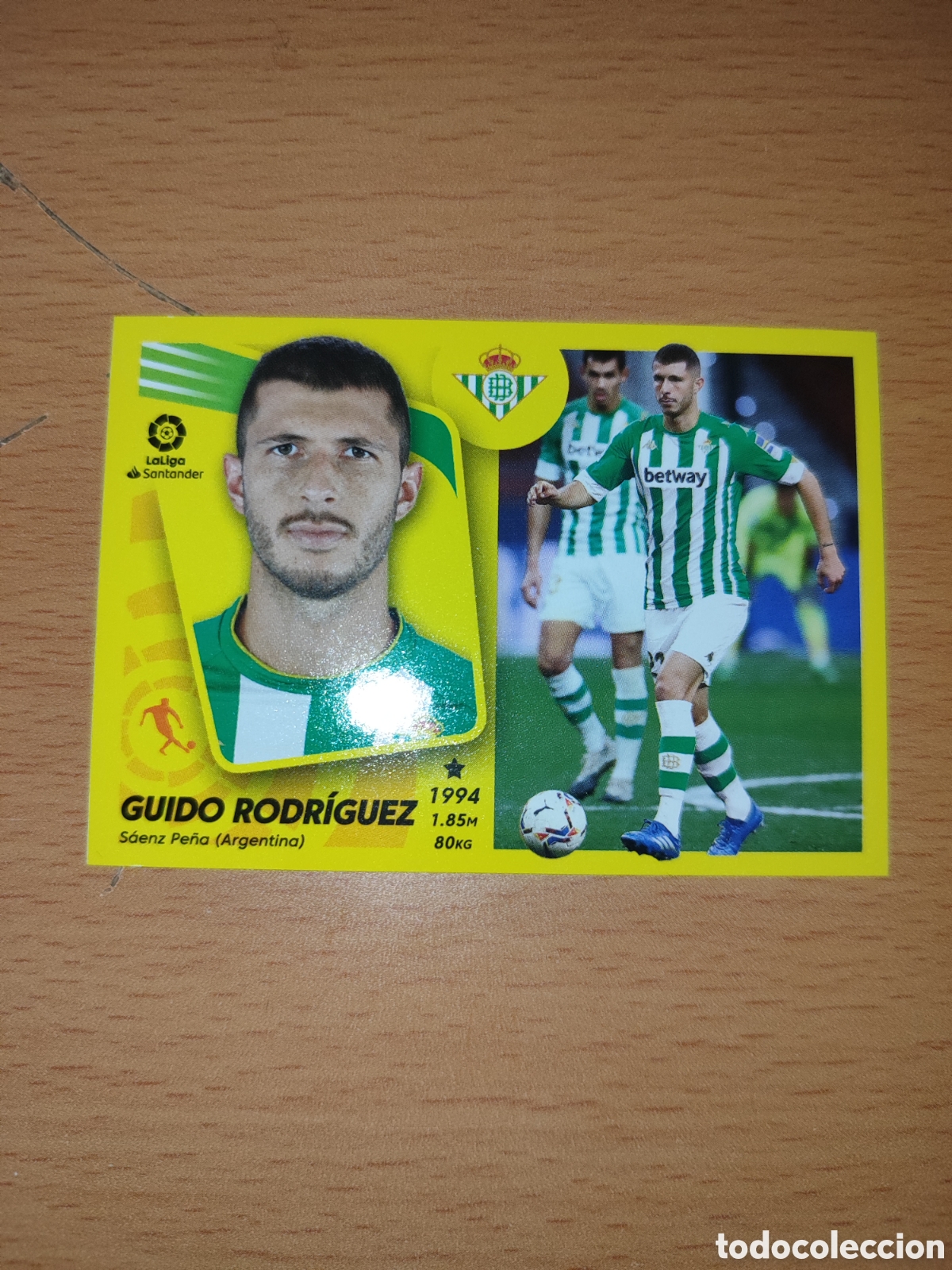 Cromos de F&uacute;tbol: CROMO GUIDO RODR&Iacute;GUEZ BETIS N&Uacute;MERO 12 . LIGA ESTE 21/22