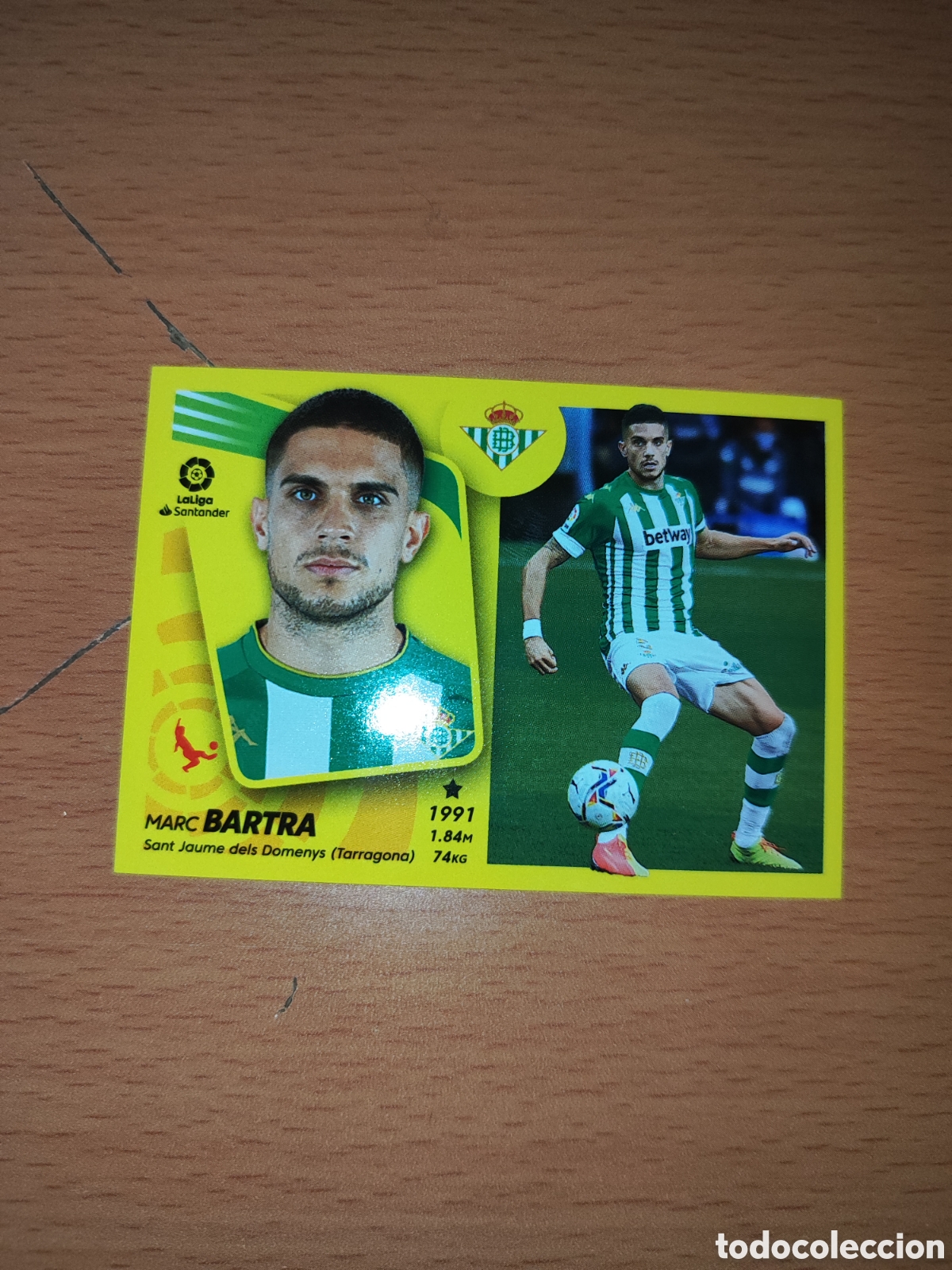 Cromos de F&uacute;tbol: CROMO BARTRA BETIS N&Uacute;MERO 10 . LIGA ESTE 21/22