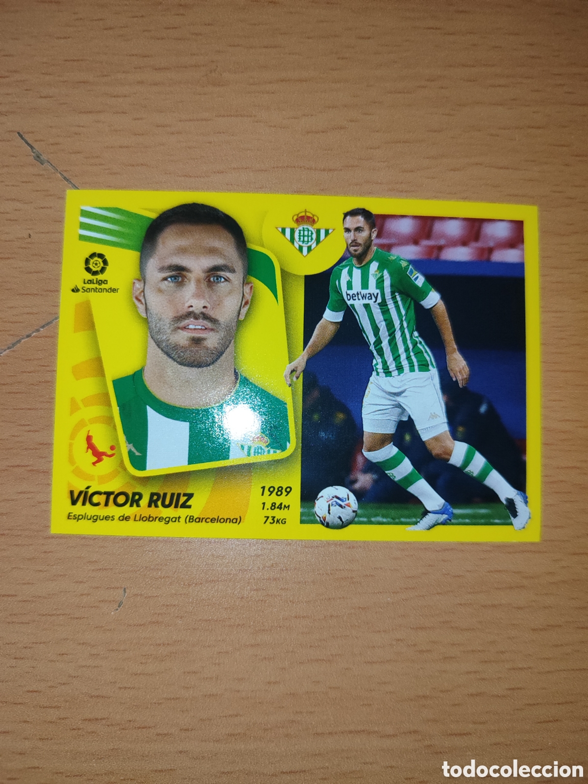 Cromos de F&uacute;tbol: CROMO V&Iacute;CTOR RUIZ BETIS N&Uacute;MERO 9 . LIGA ESTE 21/22