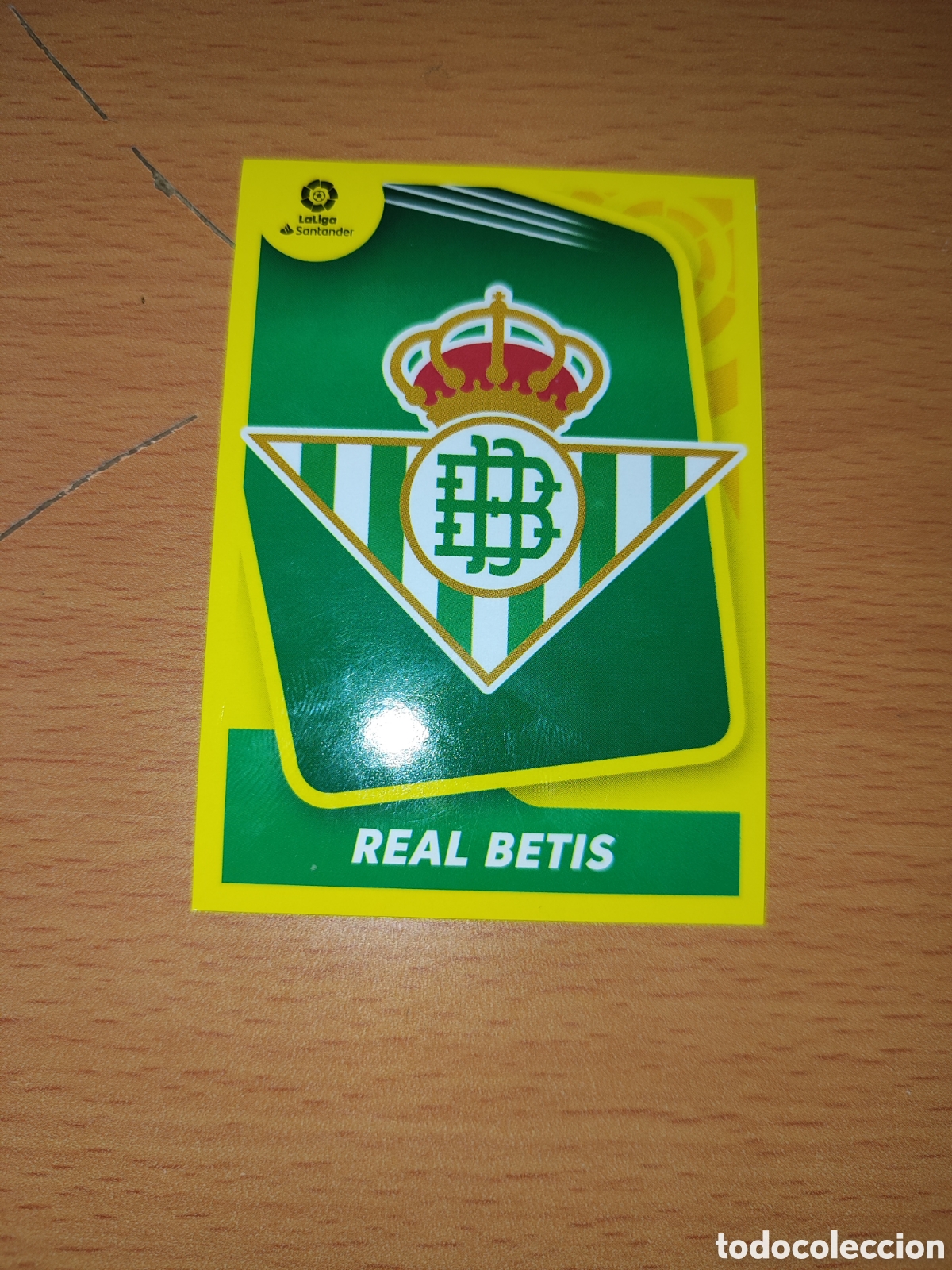 Cromos de F&uacute;tbol: CROMO ESCUDO BETIS N&Uacute;MERO 1 . LIGA ESTE 21/22