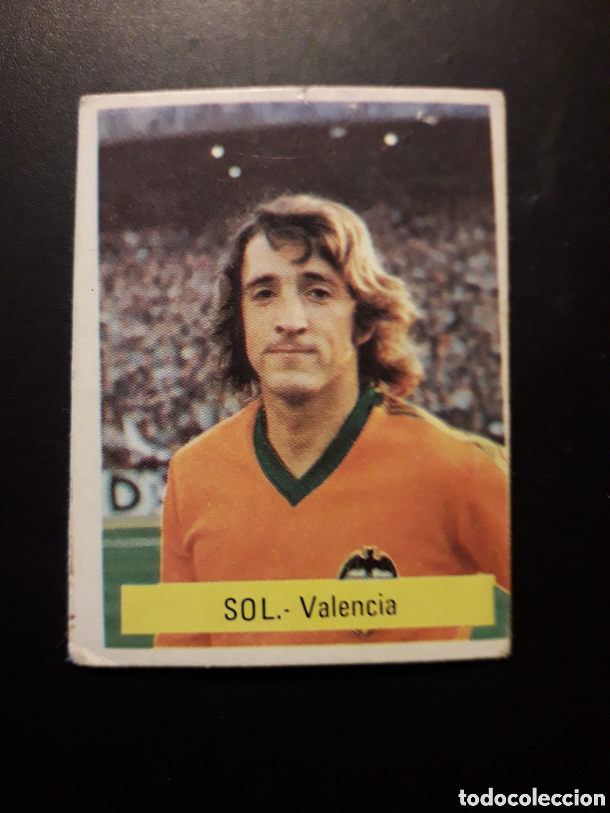 Cromos de f&uacute;tbol: SOL VALENCIA CF FINI MU, TRASERA CON LETRAS NEGRAS 1975 1976 75 76 SIN PEGAR PEDIDO M&Iacute;NIMO 3&euro;