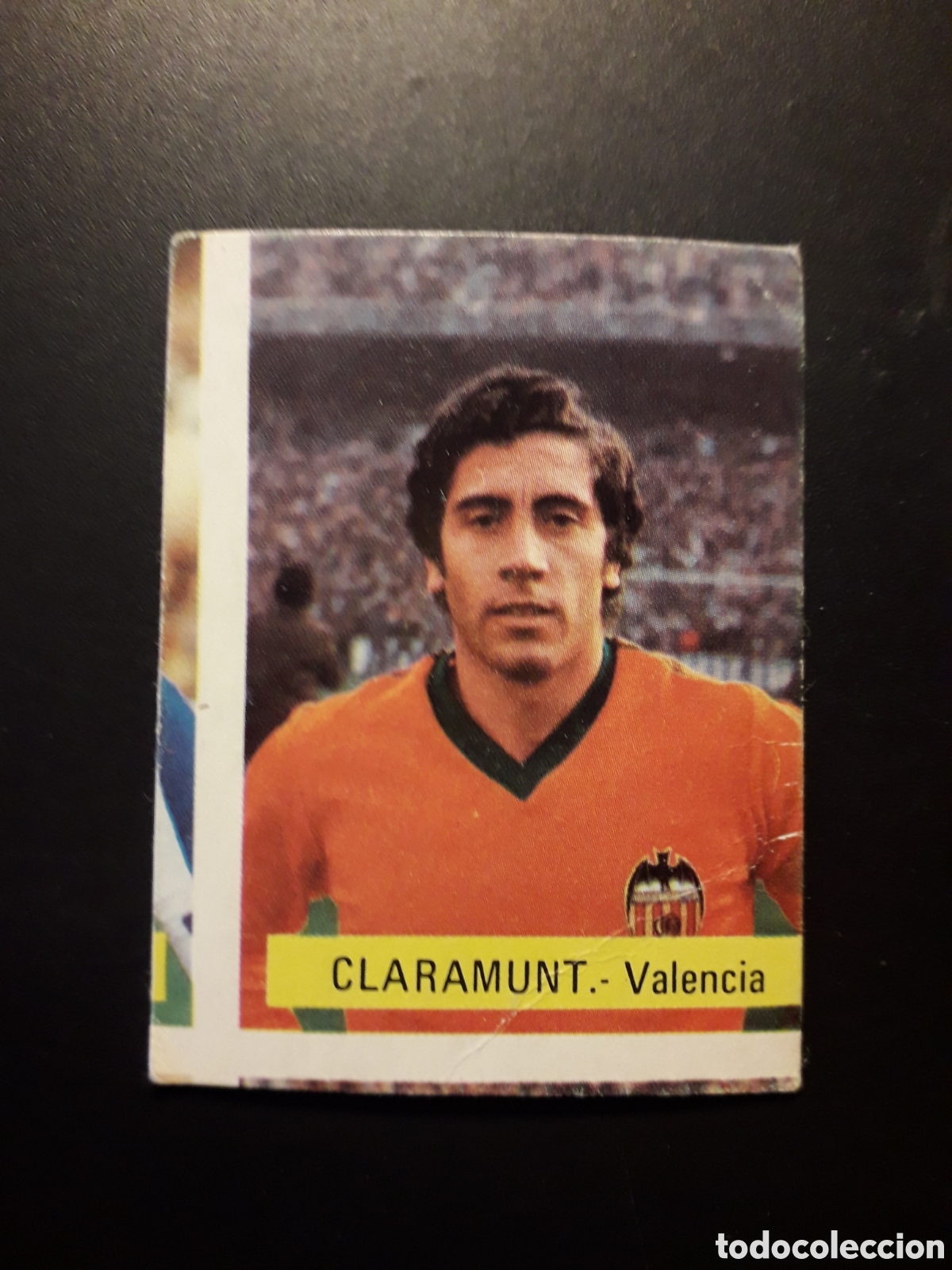 Cromos de f&uacute;tbol: CLARAMUNT VALENCIA CF FINI MU, DESPLAZADO 1975 1976 75 76 SIN PEGAR PEDIDO M&Iacute;NIMO 3&euro;