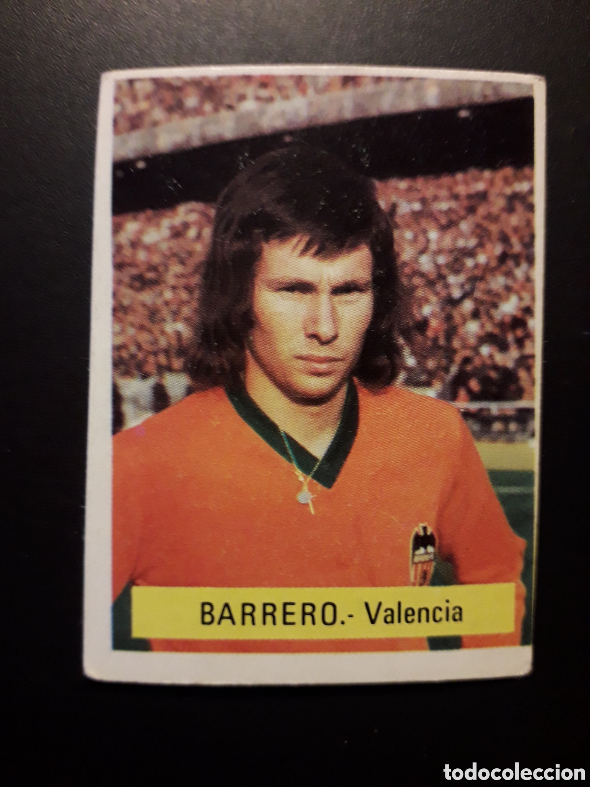 Cromos de f&uacute;tbol: BARRERO VALENCIA CF FINI MU, 1975 1976 75 76 SIN PEGAR PEDIDO M&Iacute;NIMO 3&euro;.