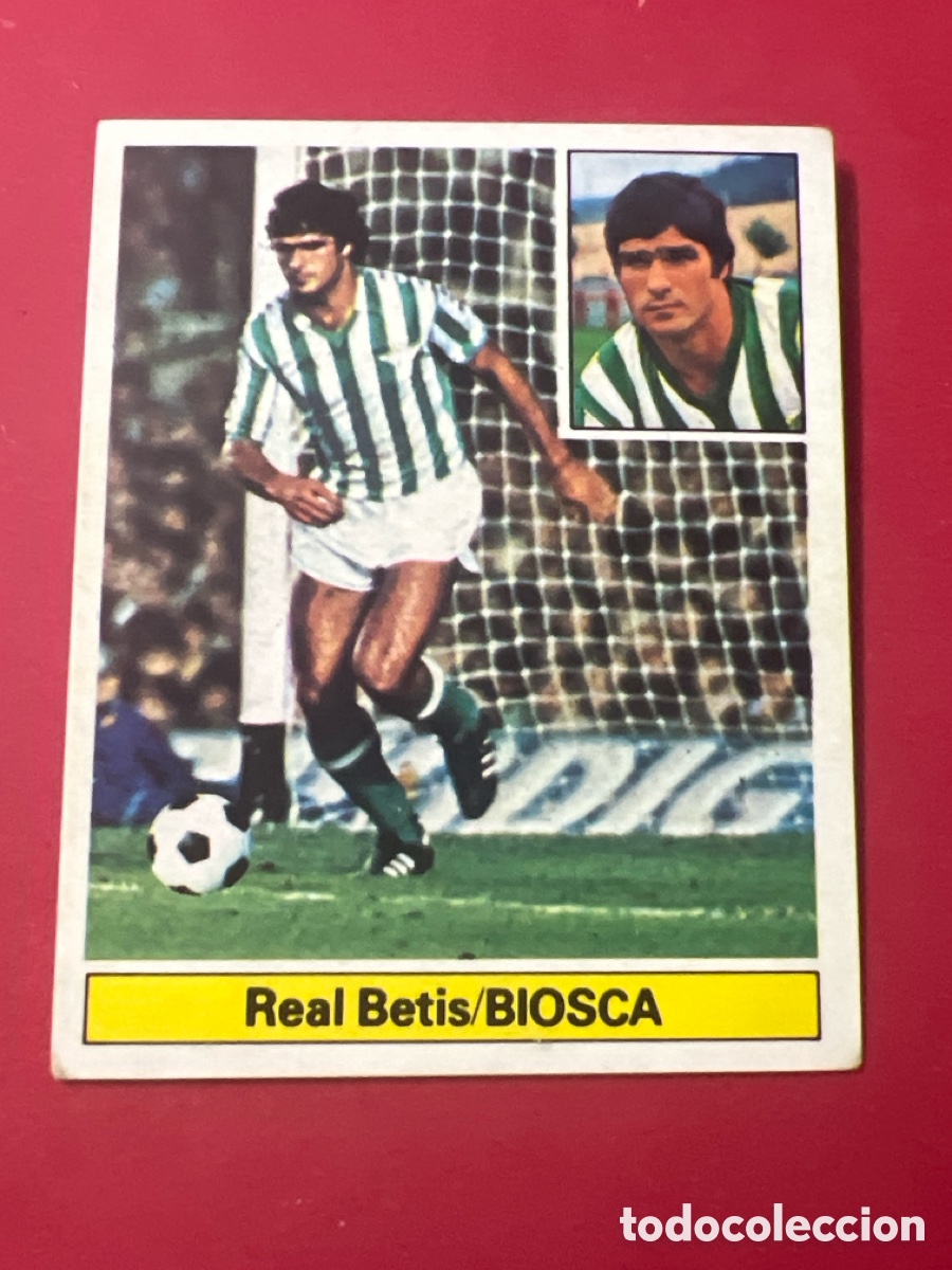 Fu&szlig;ball-Sticker: E925. BIOSCA REAL BETIS BALOMPIE LIGA ESTE 1981/82 81 82 SIN PEGAR NUNCA PEGADO