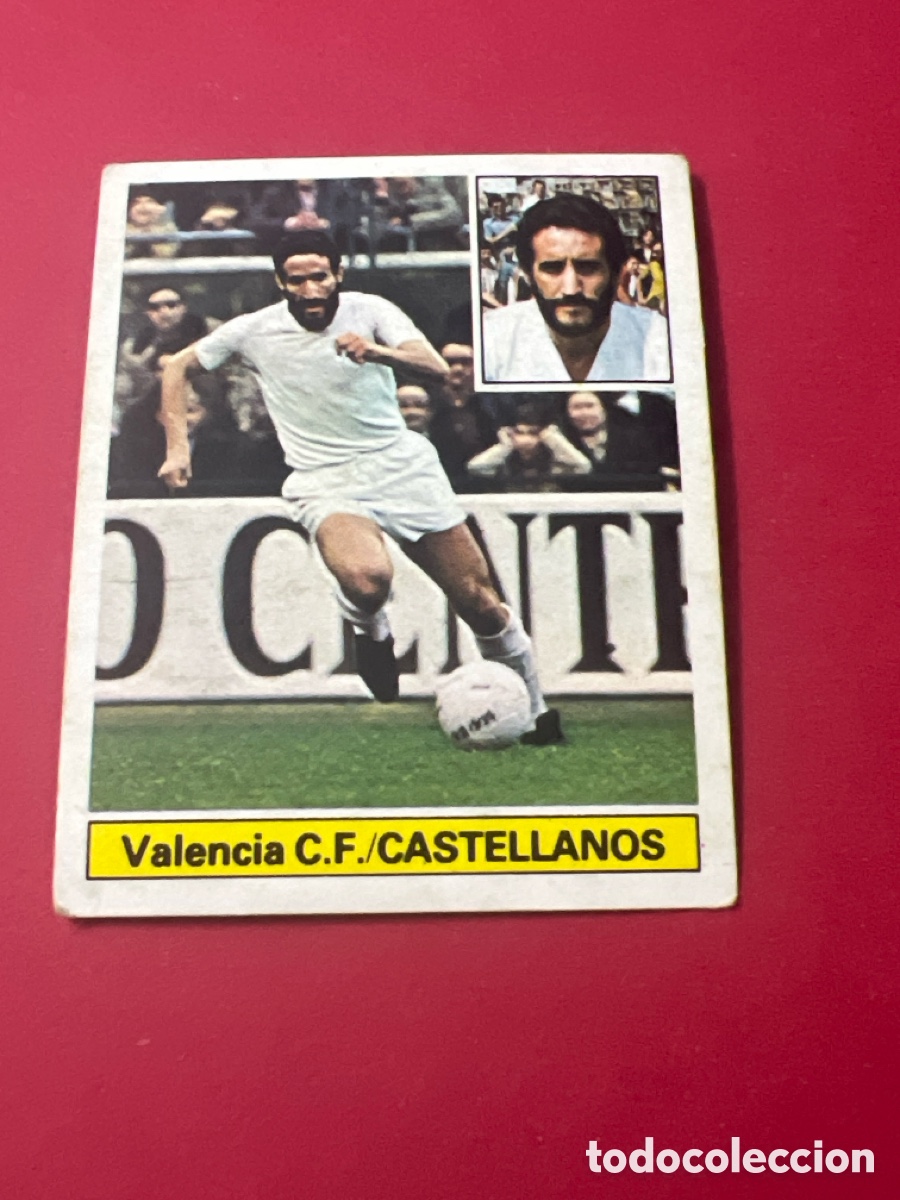 Football Stickers: E957. CASTELLANOS VALENCIA C. F. LIGA ESTE 1981/82 81 82 NUNCA PEGADO SIN PEGAR