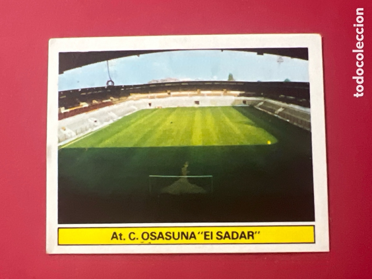 Cromos de f&uacute;tbol: E977. ESTADIO EL SADAR A. T. OSASUNA LIGA ESTE 1981/82 81 82 SIN PEGAR NUNCA PEGADO