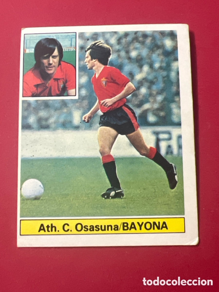 Fu&szlig;ball-Sticker: E984. BAYONA A. T. OSASUNA LIGA ESTE 1981/82 81 82 SIN PEGAR NUNCA PEGADO