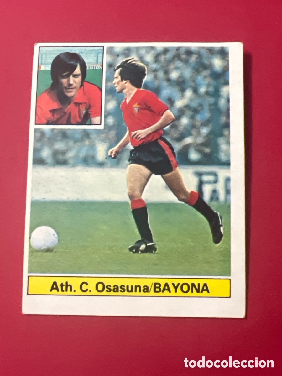 Figurine di Calcio: E985. BAYONA A. T. OSASUNA LIGA ESTE 1981/82 81 82 SIN PEGAR NUNCA PEGADO