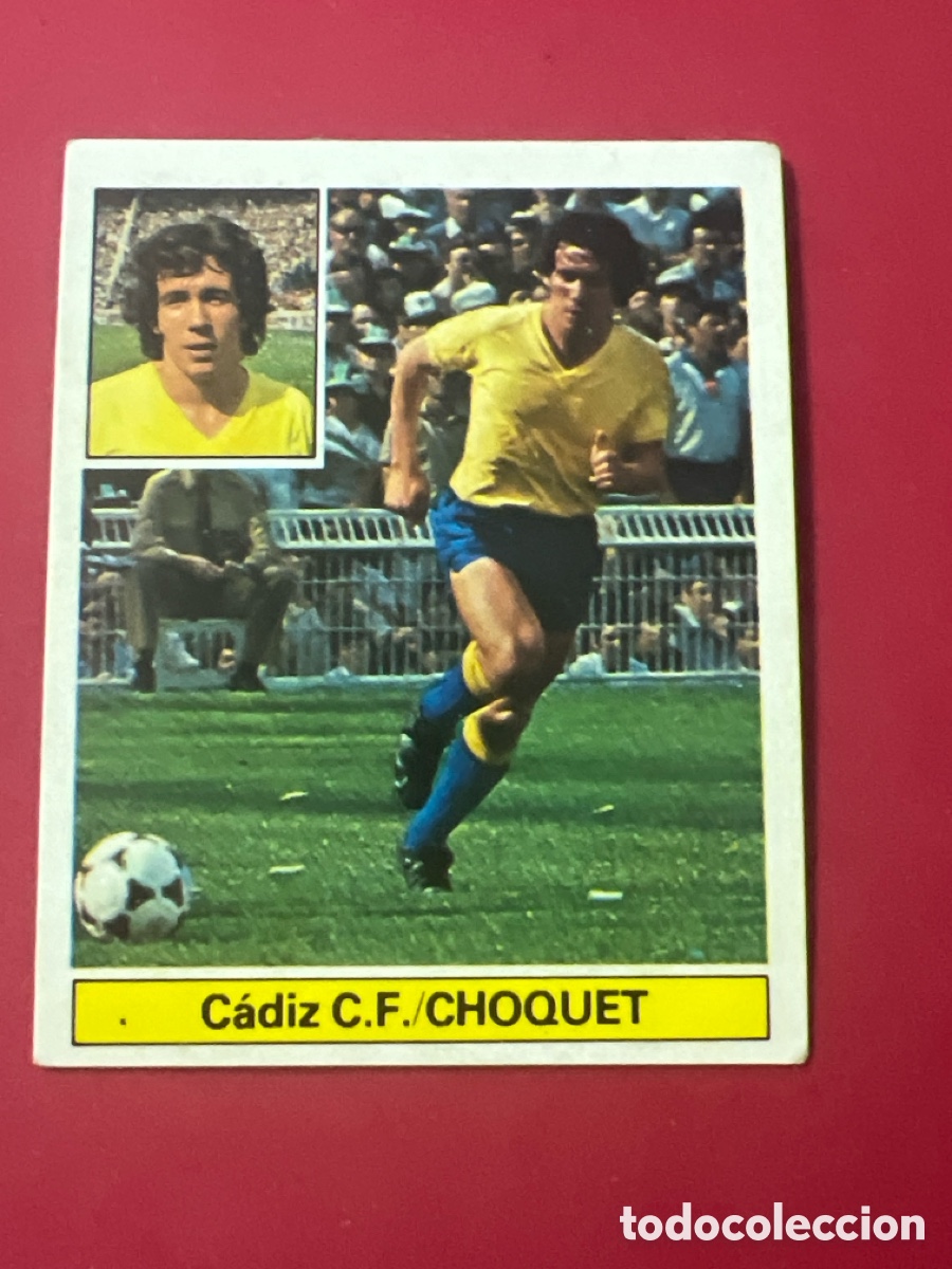 Figurine di Calcio: E1002. CHOQUET CADIZ ED ESTE 1981 1982 CROMO FUTBOL LIGA 81 82 - SIN PEGAR