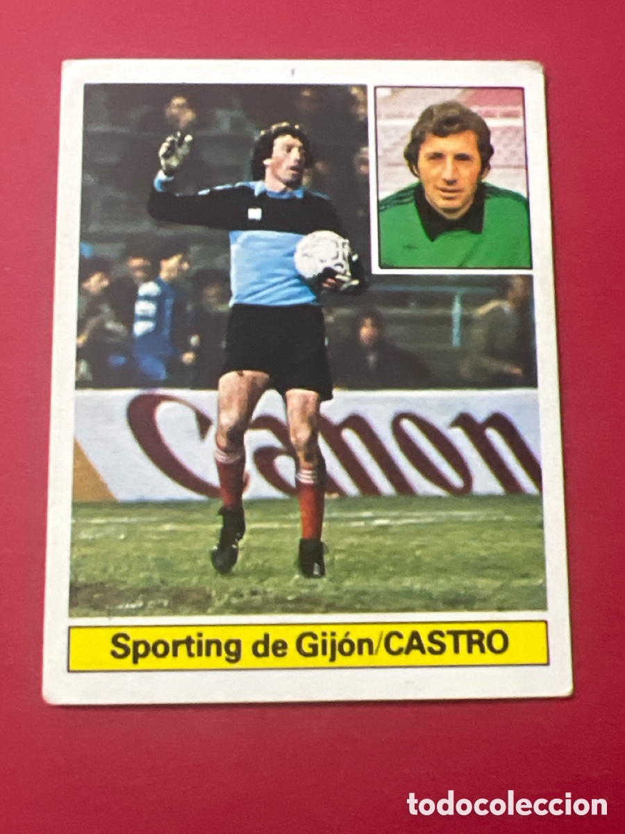 Fu&szlig;ball-Sticker: E1024. CASTRO SPORTING DE GIJON LIGA ESTE 1981/82 81 82 SIN PEGAR NUNCA PEGADO