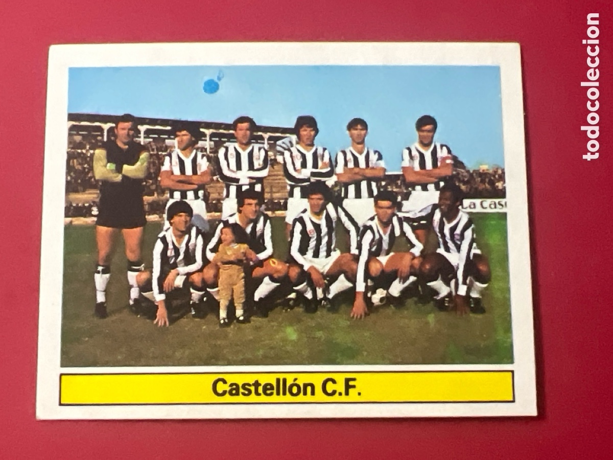 Fu&szlig;ball-Sticker: E1032. ALINEACION CASTELLON C. F. LIGA ESTE 1981/82 81 82 SIN PEGAR NUNCA PEGADO