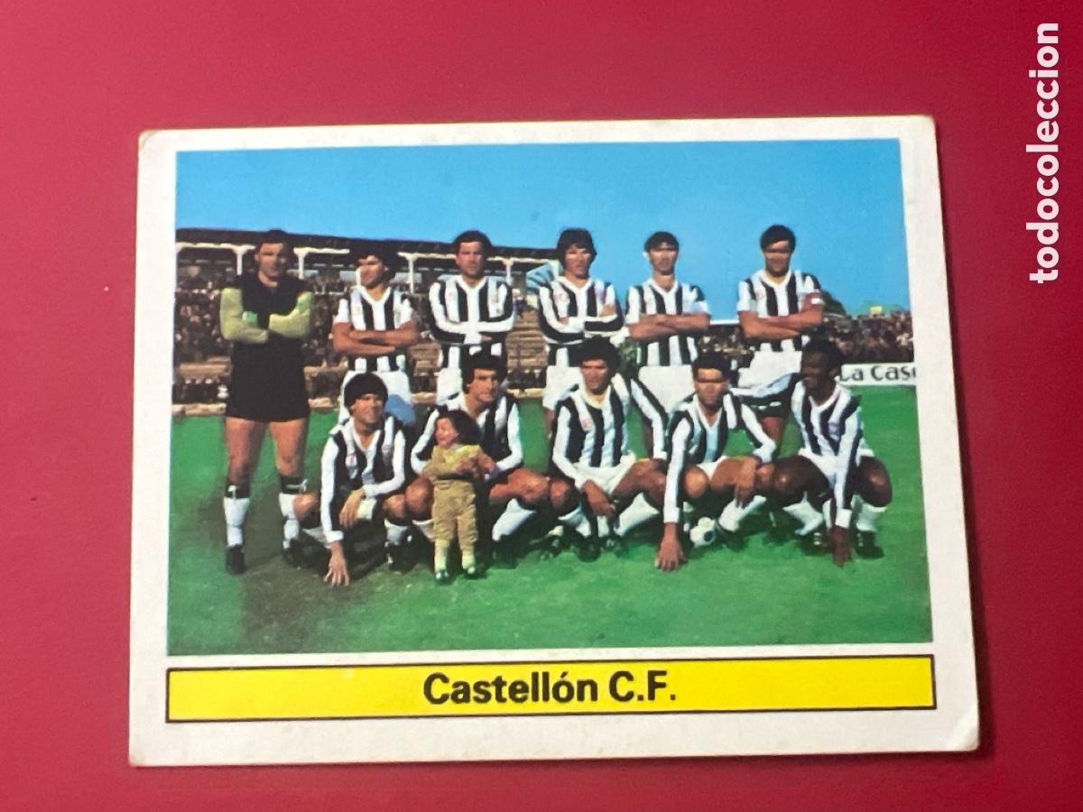 Figurine di Calcio: E1035. ALINEACION CASTELLON C. F. LIGA ESTE 1981/82 81 82 SIN PEGAR NUNCA PEGADO
