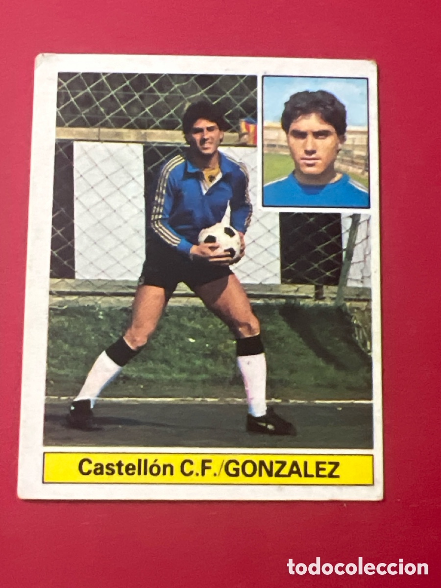 Football Stickers: E1060. GONZALEZ CASTELLON C. F. LIGA ESTE 1981/82 81 82 SIN PEGAR NUNCA PEGADO