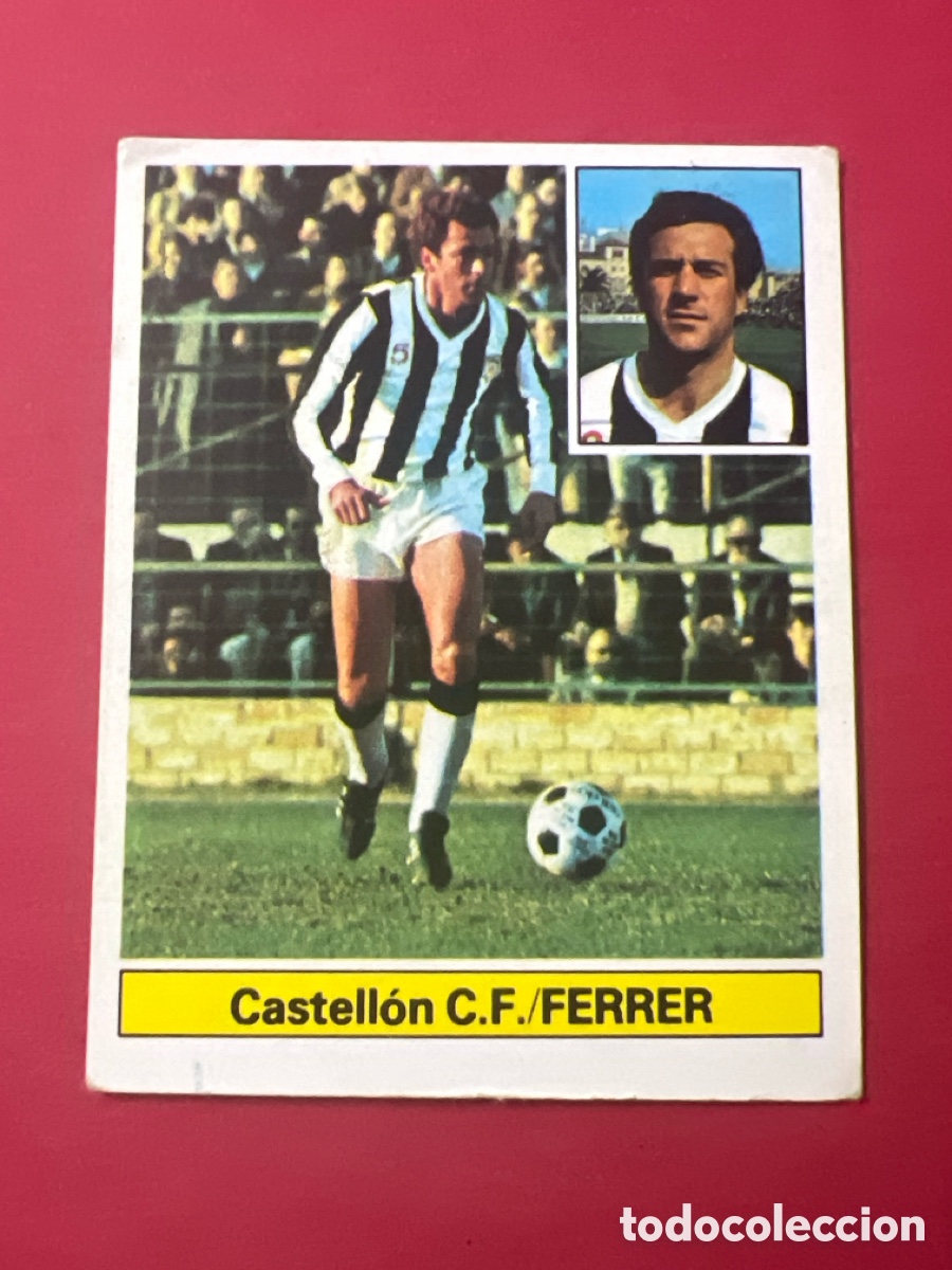 Football Stickers: E1065. FERRER CASTELLON C. F. LIGA ESTE 1981/82 81 82 SIN PEGAR NUNCA PEGADO