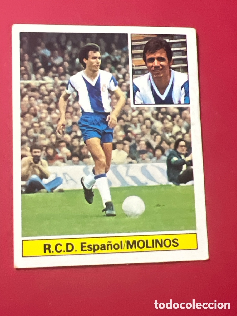 Figurine di Calcio: E1091. MOLINOS R. C. D. ESPA&Ntilde;OL LIGA ESTE 1981/82 81 82 SIN PEGAR NUNCA PEGADO