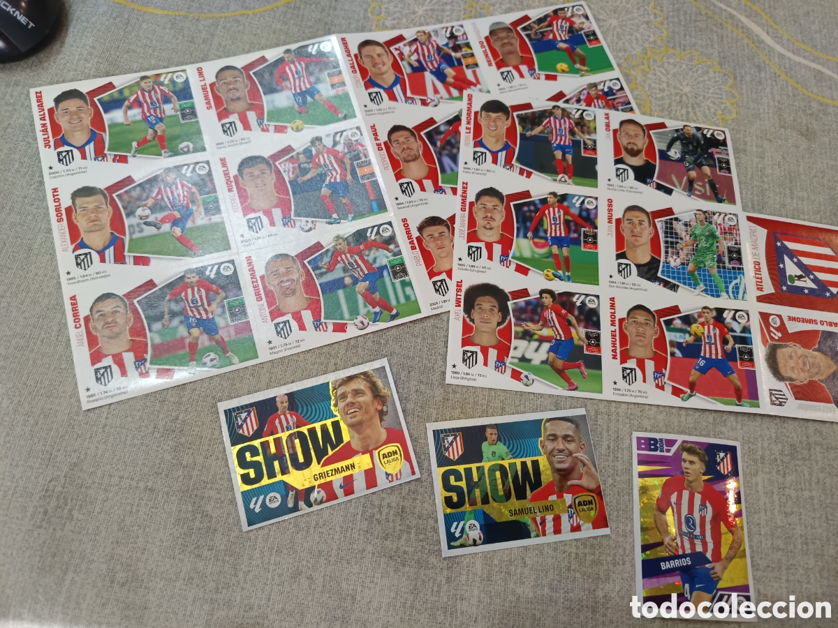 Cromos de F&uacute;tbol: PANINI LIGA ESPA&Ntilde;OLA 2024 25 ( EDITADO EN BRASIL ) ATH BILBAO 24 CROMOS NUEVOS - EQUIPO COMPLETO