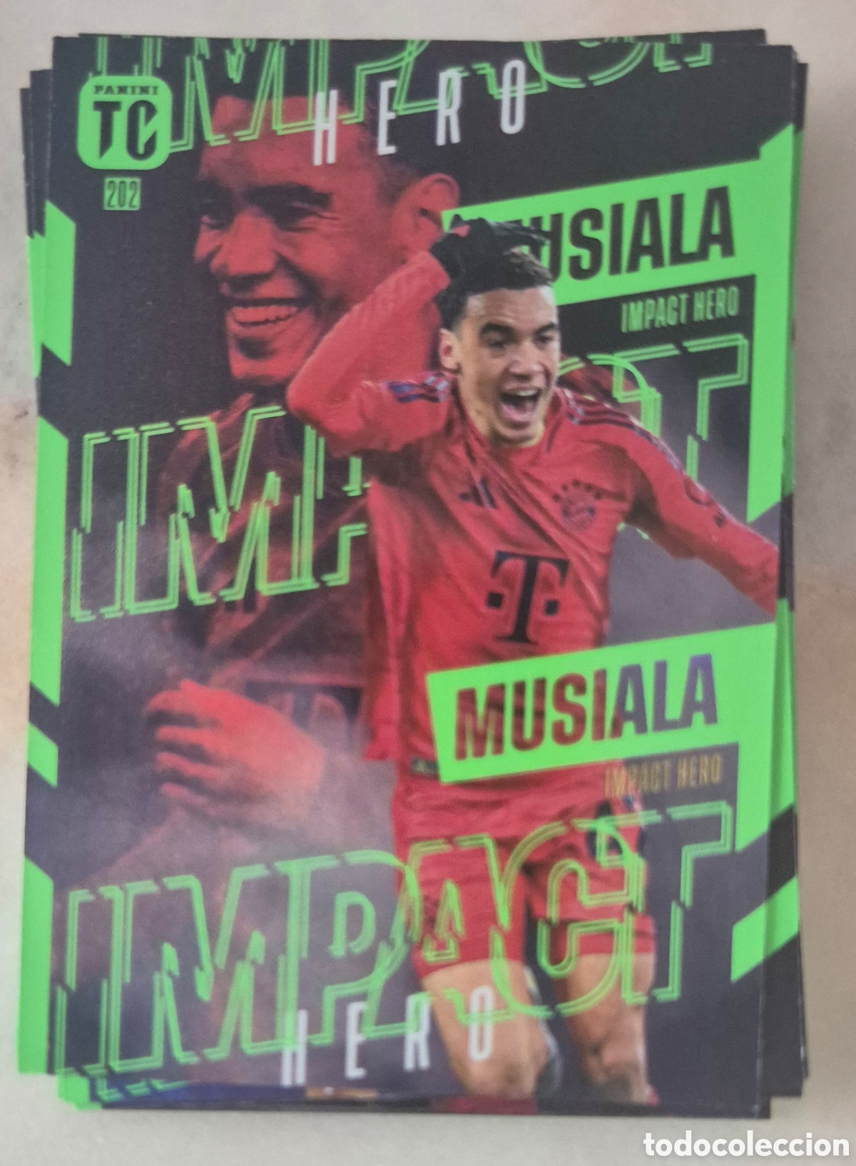 Football Stickers: 202 musiala bayern de M&uacute;nich impact hero top class 2025