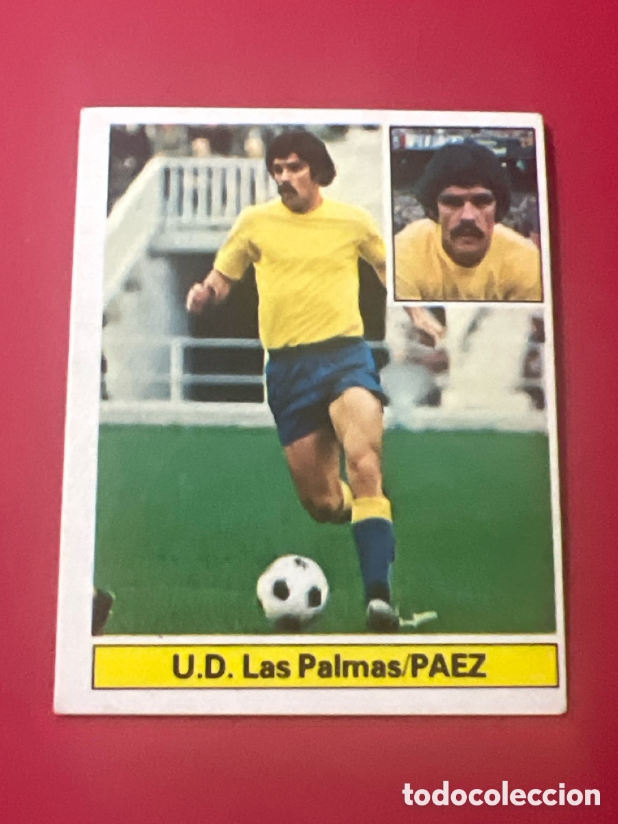 Figurine di Calcio: E1112. PAEZ U. D. LAS PALMAS LIGA ESTE 1981/82 81 82 SIN PEGAR NUNCA PEGADO