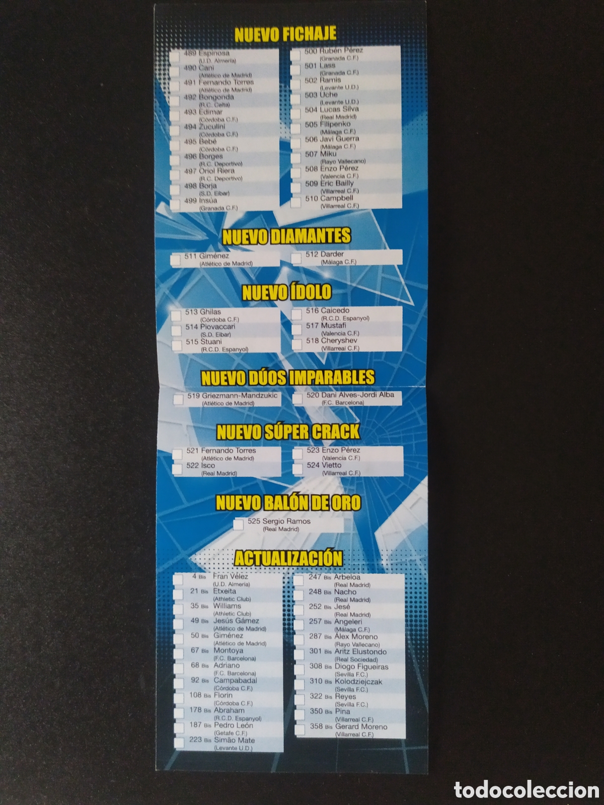 Cartes &agrave; collectionner de Football: Adrenalyn 2014 2015 14 15 panini &iacute;ndice plus actualizaci&oacute;n