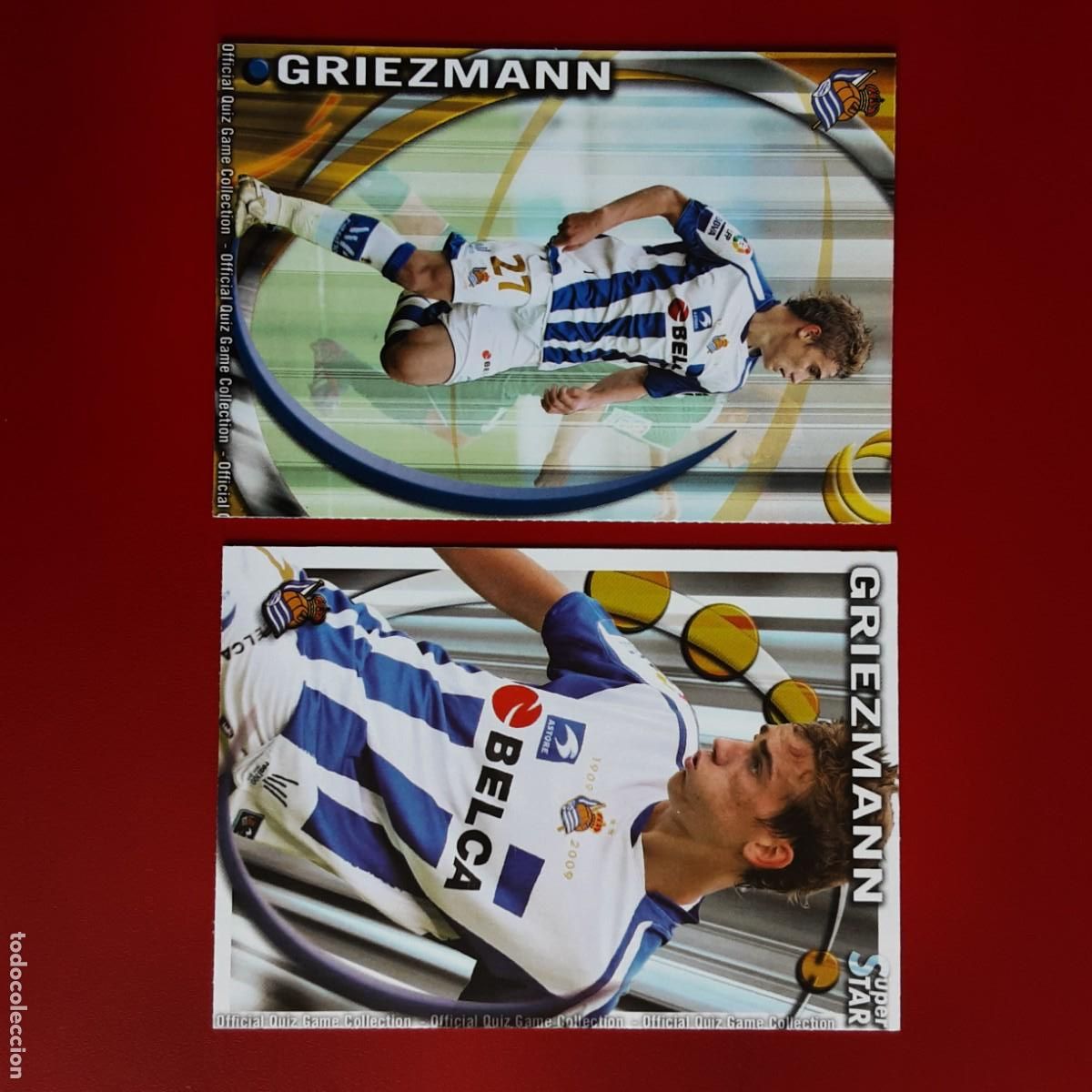 Fu&szlig;ball-Sticker: LOTE 13 CARDS DIFERENTES GRIEZMANN 2010/11 Y 2012/13 MUNDICROMO SPORT-R.SOCIEDAD/AT.MADRID/BARCELONA