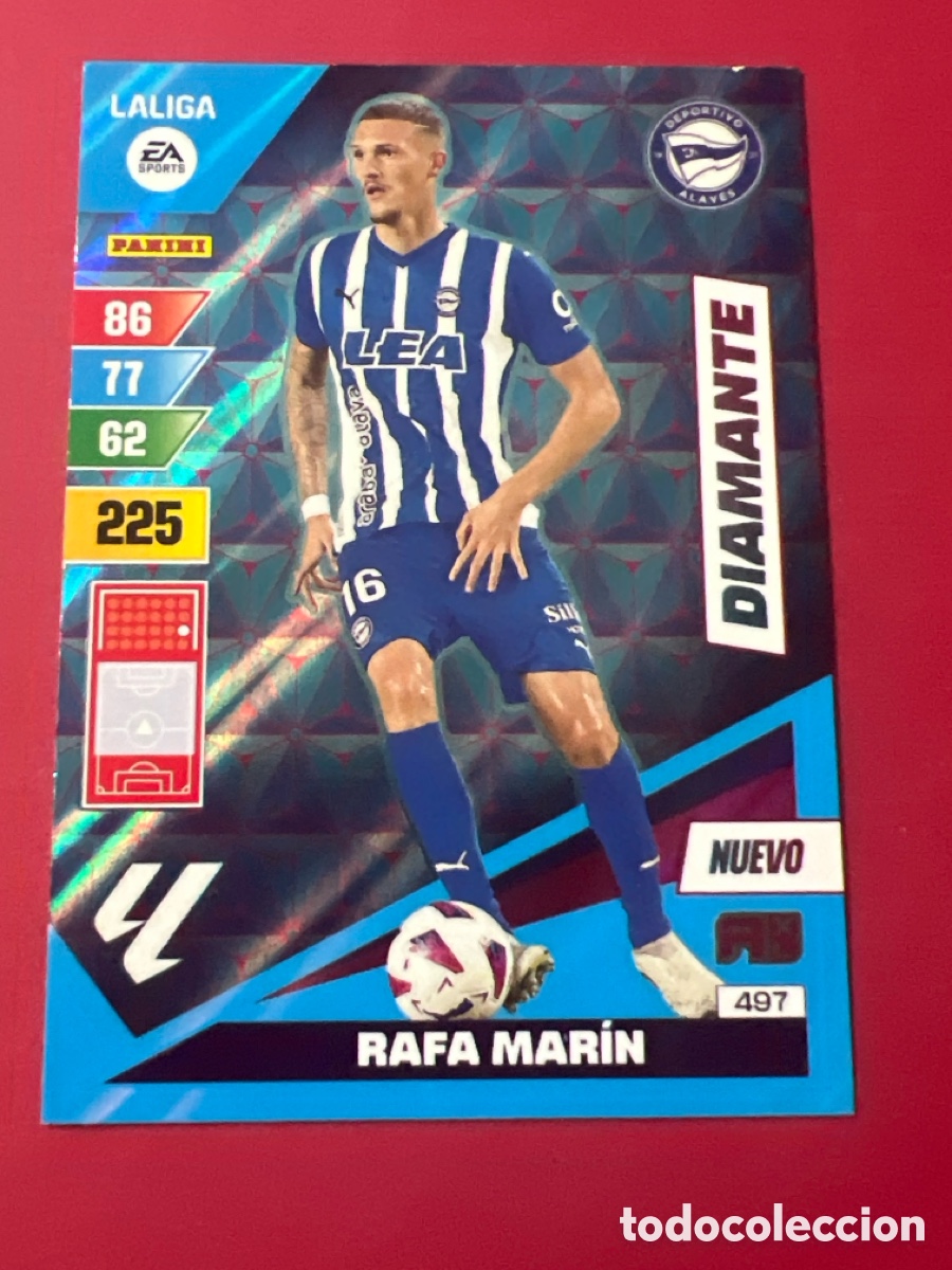 Figurine di Calcio: E1211. CARD ADRENALYN 2023-2024 23 24 DIAMANTE NUEVO RAFA MARIN ALAVES 497