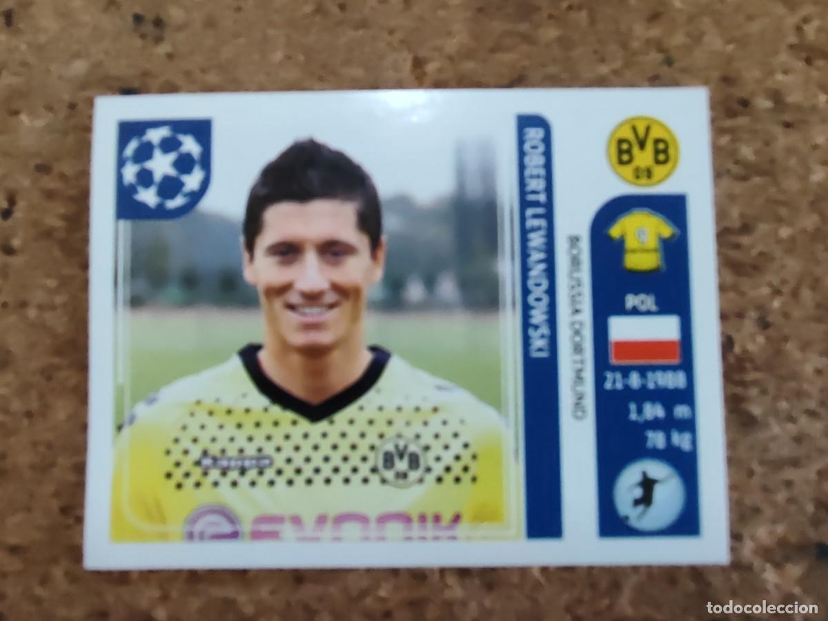 Football Stickers: UEFA CHAMPIONS LEAGUE 2011/12 STICKER LEWANDOWSKI DORTMUND # 412 PANINI