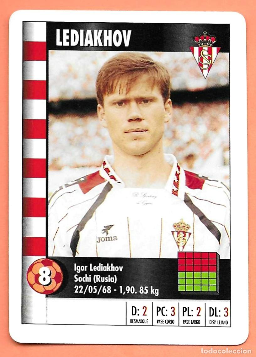 Cartes &agrave; collectionner de Football: CARTA NAIPE HERACLIO FOURNIER SUPERGOL SUPER GOL MARCA 95 96 1995 1996 - LEDIAKHOV (SPORTING GIJON)