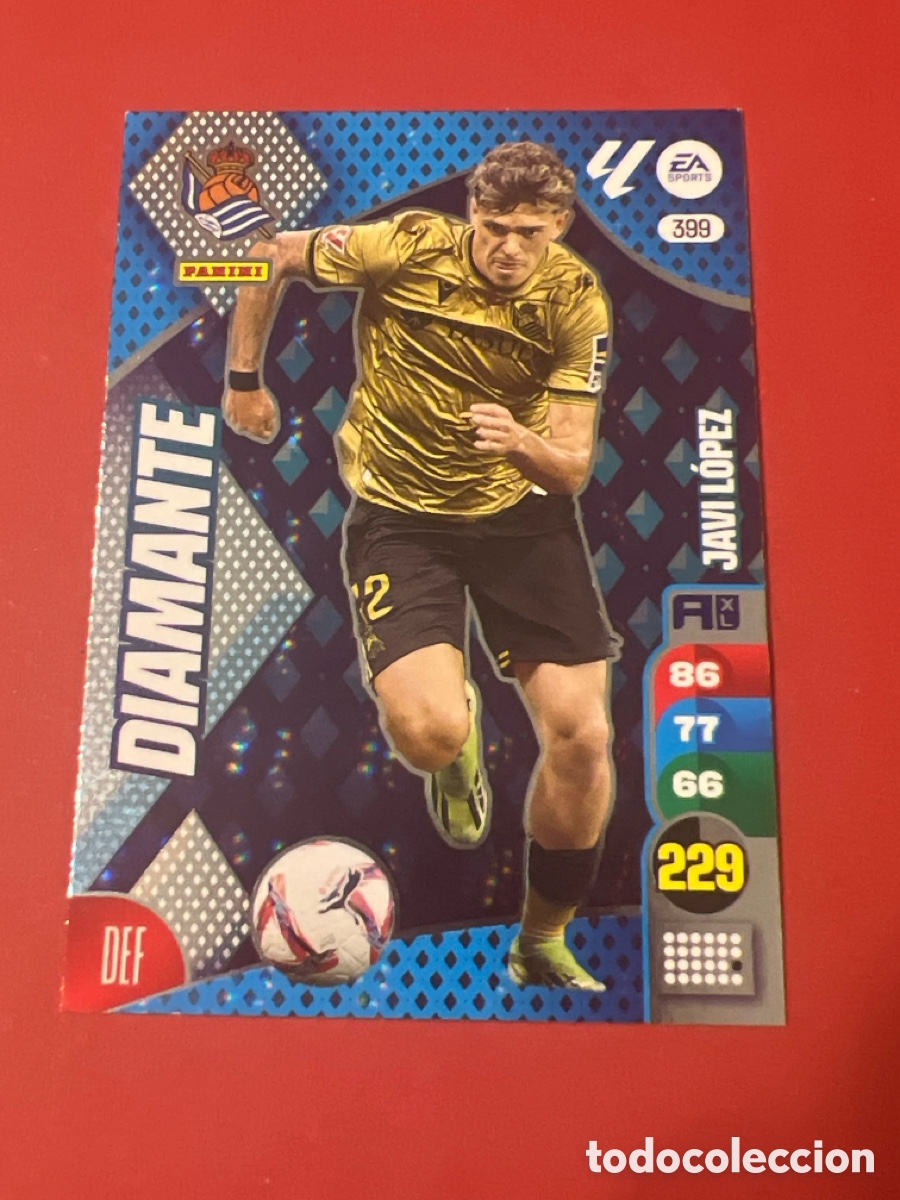 Figurine di Calcio: E1340. 399.- JAVI LOPEZ -DIAMANTE- (R. SOCIEDAD) - ADRENALYN XL 2024/25 (PANINI)