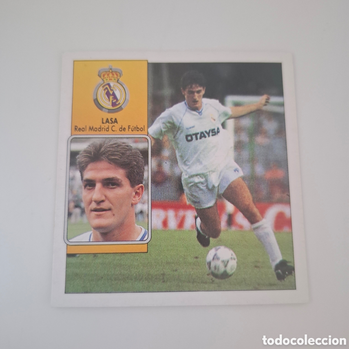 Cromos de F&uacute;tbol: 1992 1993 92 93 ESTE NUNCA PEGADO CROMO REAL MADRID LASA