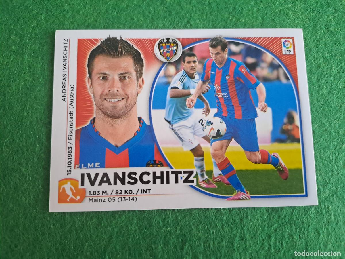 Football Stickers: ivanschitz LEVANTE liga este 2014/2015 14/15 nuevo sin pegar