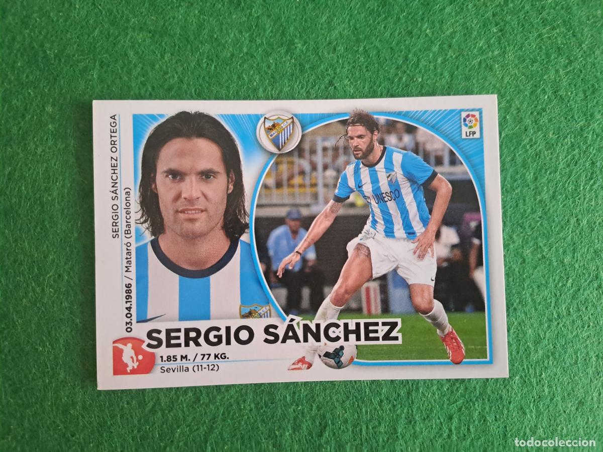 Fu&szlig;ball-Sticker: sergio sanchez MALAGA liga este 2014/2015 14/15 nuevo sin pegar