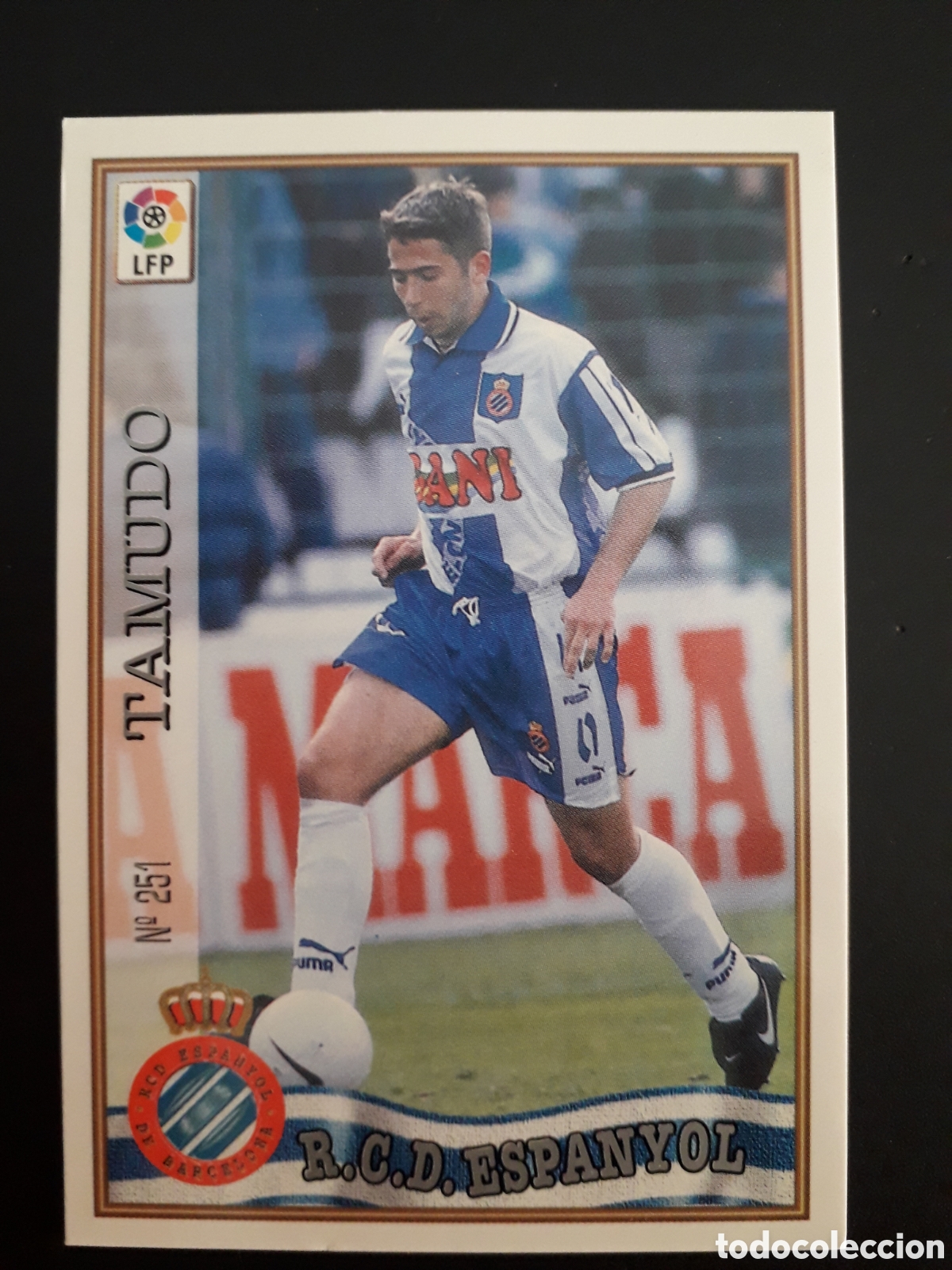 Cromos de f&uacute;tbol: TAMUDO RCD ESPA&Ntilde;OL/ESPANYOL N&deg; 251 LAS FICHAS LIGA 1997 1998 97 98 MUNDICROMO MC PEDIDO M&Iacute;NIMO 3&euro;
