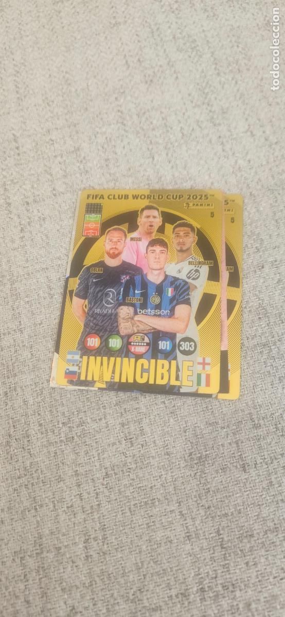 Fu&szlig;ball-Sticker: Invincible fifa mundial de clubes world cup adrenalyn XL2024 2025 24 25