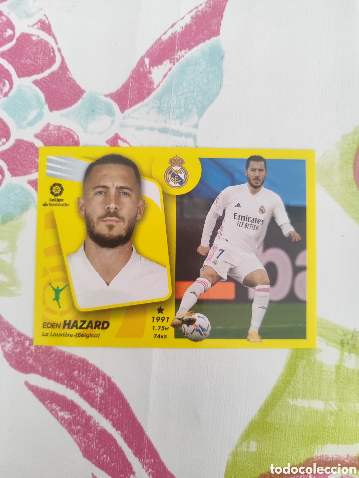Cromos de Futebol: CROMO HAZARD REAL MADRID NUMERO 18 A. LIGA ESTE 21/22.