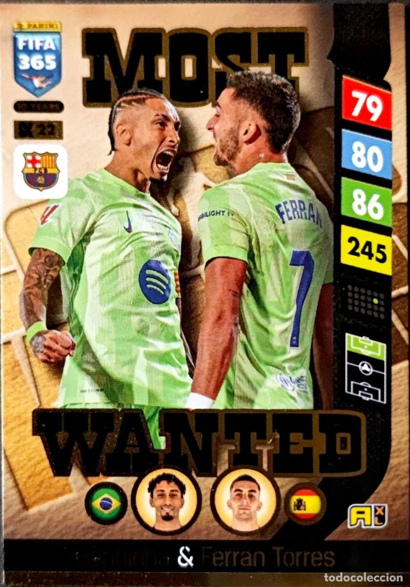 Fu&szlig;ball-Sticker: CK 22 Raphinha & Ferran Torres - FC Barcelona - Most Wanted - PANINI Adrenalyn FIFA 365 2025 UPDATE