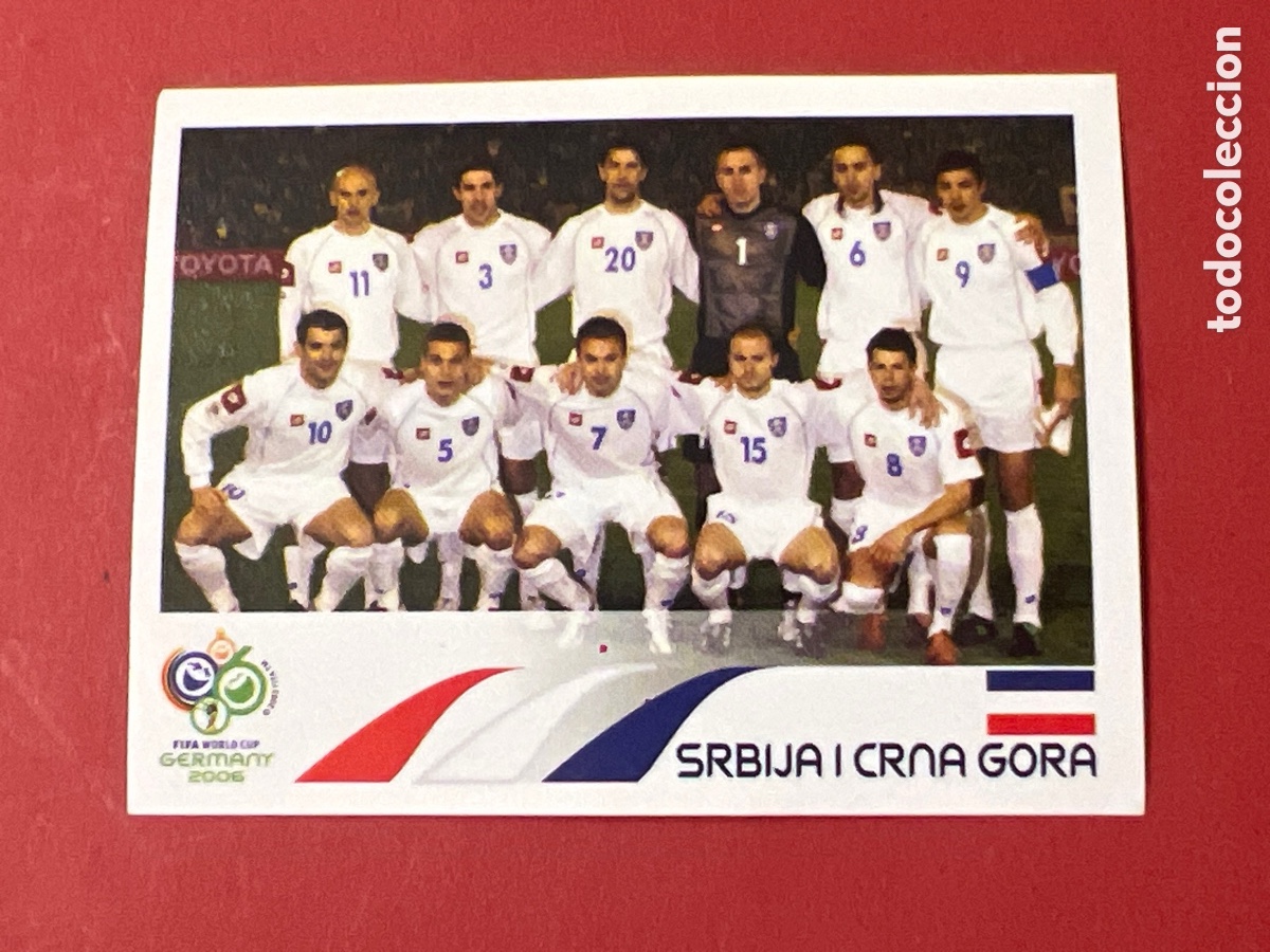 Cromos de f&uacute;tbol: E1356. equipo serbia, n&ordm; 207, fifa world cup germany 2006 panini